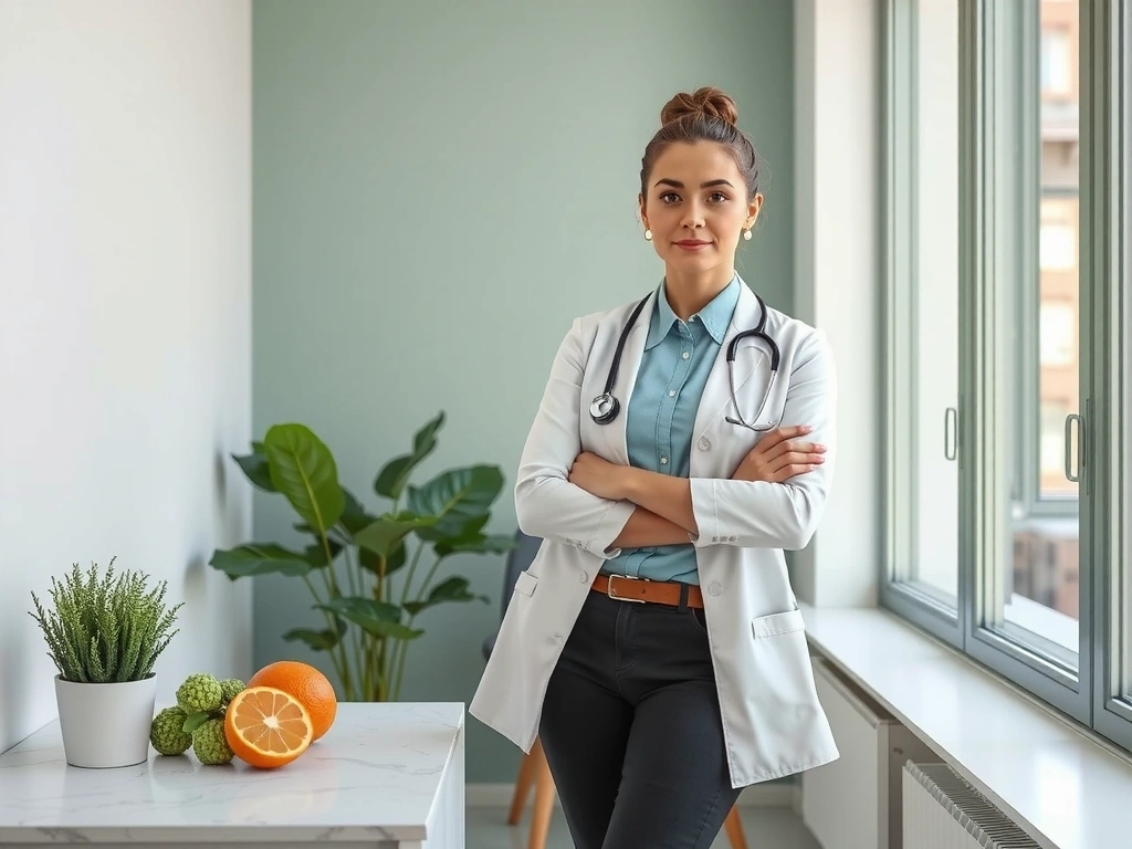 Nutriționist profesional la lucru